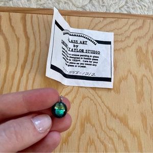 Green & Blue Glass Art Pendant‎ from SHUEY / TAYLOR STUDIO